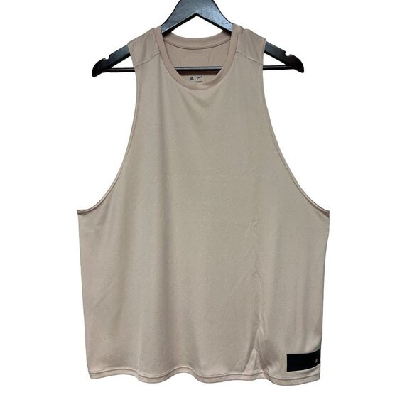 NEW! Adidas x Parley Mission Run for the Ocean Tank Top Halo Blush Beige Size XL - Picture 2 of 13